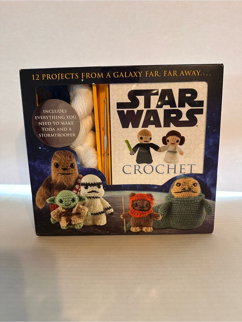 Star Wars Crochet Kit in Black, White, Green, Brown